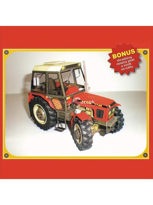 Cseh Zetor traktor papírmodell készlet