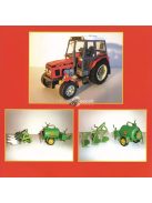 Cseh Zetor traktor papírmodell készlet