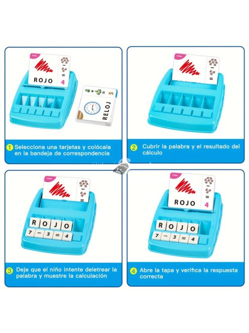 2 az 1-ben Szó kirakó Tanulási kártyajáték