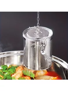   Tartós rozsdamentes acél fűszerező infúzor finom szűrővel