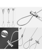 20 Állítható Frissített Acél Drótkötél Kábelbilincs