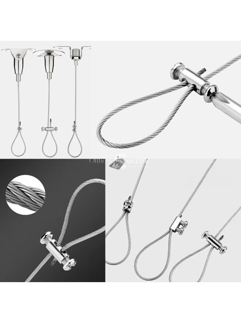 20 Állítható Frissített Acél Drótkötél Kábelbilincs