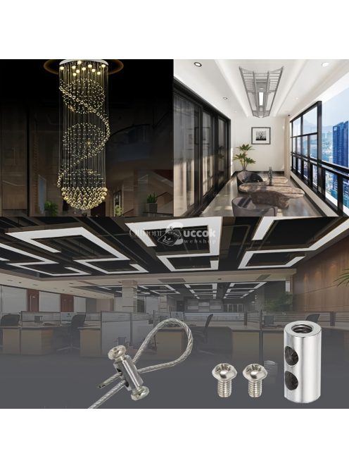 20 Állítható Frissített Acél Drótkötél Kábelbilincs