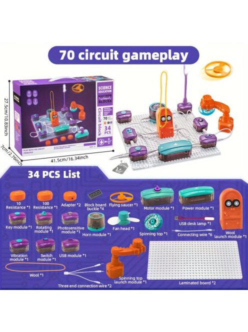 25db Elektronikus Áramkör Építő Készlet