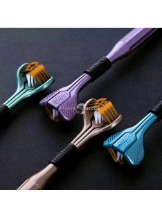 2db Ergonomikus Háromoldalú Puha Sörtéjű Fogkefe
