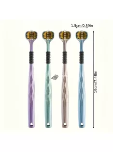 2db Ergonomikus Háromoldalú Puha Sörtéjű Fogkefe