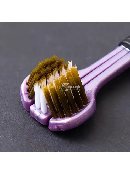 2db Ergonomikus Háromoldalú Puha Sörtéjű Fogkefe