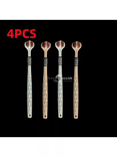 2db Ergonomikus Háromoldalú Puha Sörtéjű Fogkefe