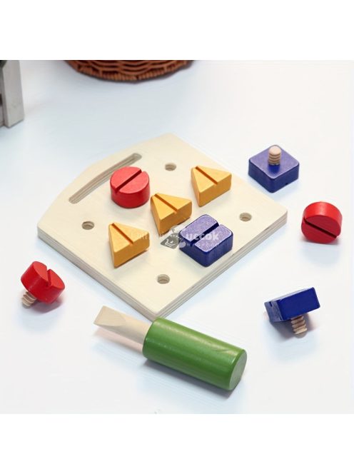 Koaics Fa Csavarhúzó és csavarhajtó gyakorló játék