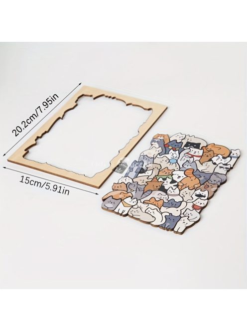 50db-os Fa Állatfigurás Puzzle