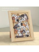 50db-os Fa Állatfigurás Puzzle