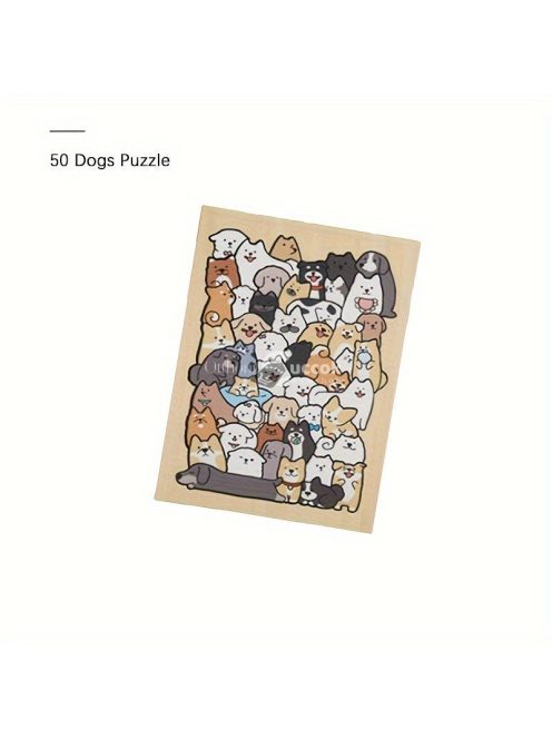 50db-os Fa Állatfigurás Puzzle