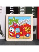 11x11 cm, fa kirakós gyerekeknek,