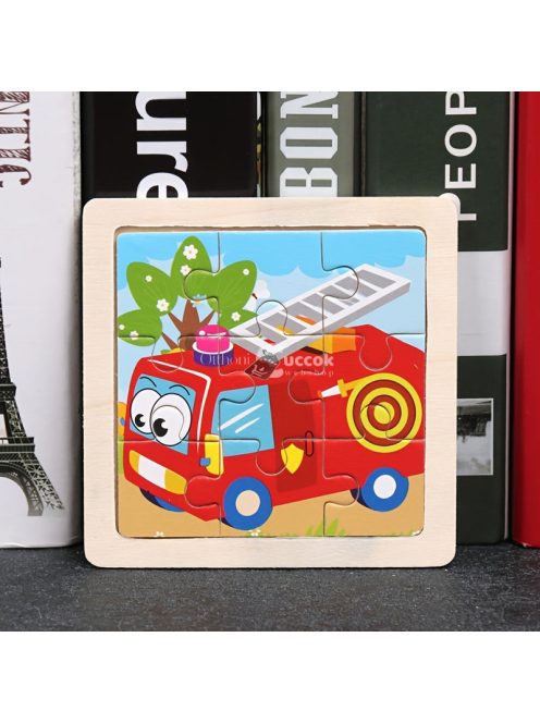 11x11 cm, fa kirakós gyerekeknek,