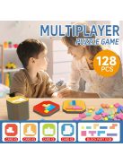 128 darabos építőkocka puzzle játék gyerekeknek