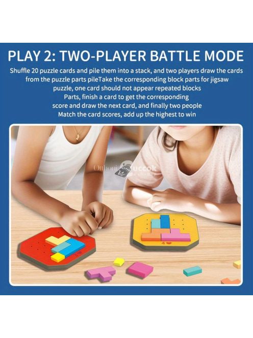 128 darabos építőkocka puzzle játék gyerekeknek