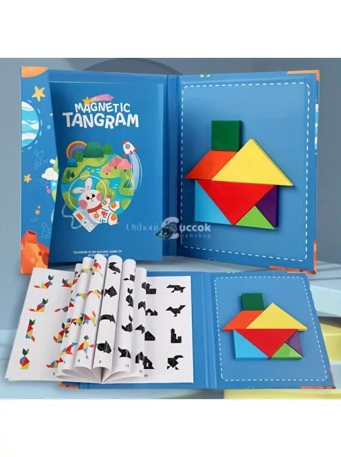 Színes Mágneses Tangram Készlet Gyerekeknek