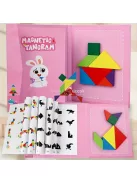 Színes Mágneses Tangram Készlet Gyerekeknek