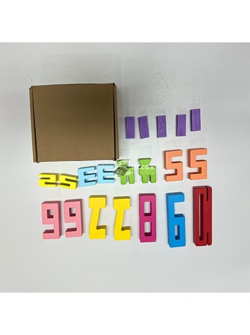 Fa játék: 3D-s fa kirakós játék - Nagy számok 1-10-ig