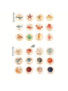 Színes, fából készült bolygós kirakó