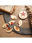 Színes, fából készült bolygós kirakó