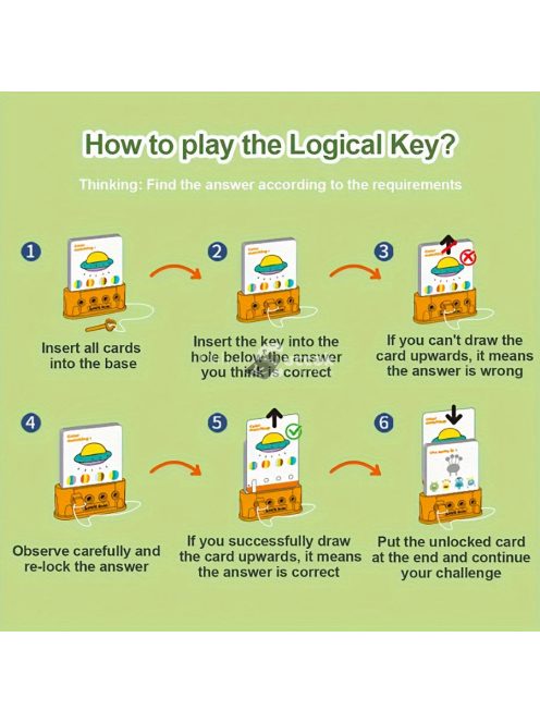 logikai kulcsos játék