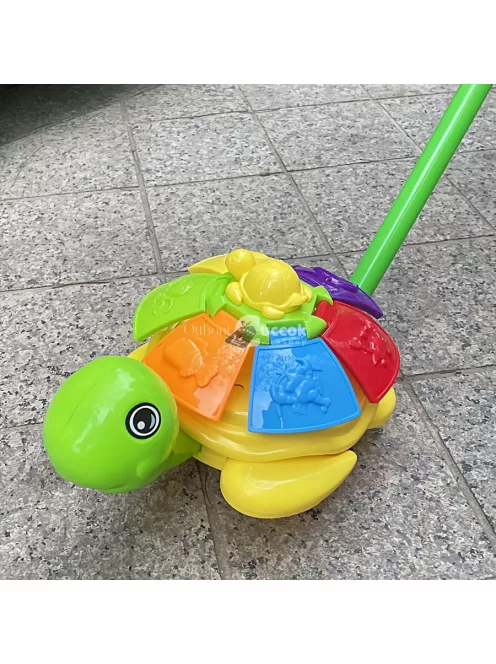 Forgó szárnyú haranghangú állat alakú fiatalok játék jármű Teknős stílus (véletlenszerű szín)