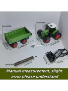 Farm Traktor Kombinációs Készlet 1. kombináció (keskeny kerekes traktor + széna elülső állvány + 1 szénakazal)