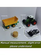 Farm Traktor Kombinációs Készlet 1. kombináció (keskeny kerekes traktor + széna elülső állvány + 1 szénakazal)