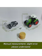 Farm Traktor Kombinációs Készlet 1. kombináció (keskeny kerekes traktor + széna elülső állvány + 1 szénakazal)
