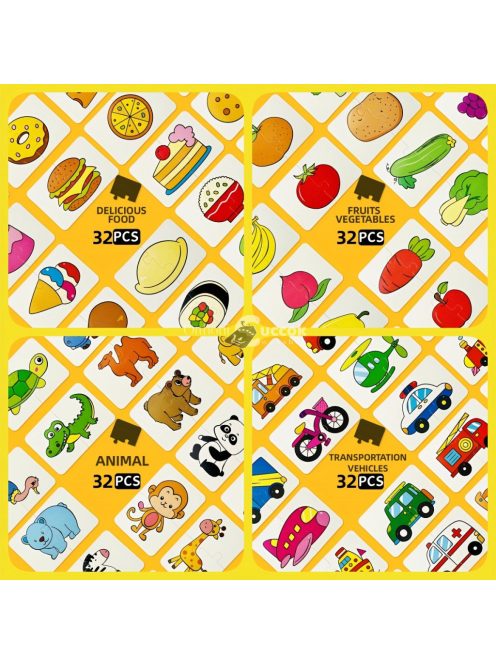 32 darabos oktatási puzzle készlet gyerekeknek