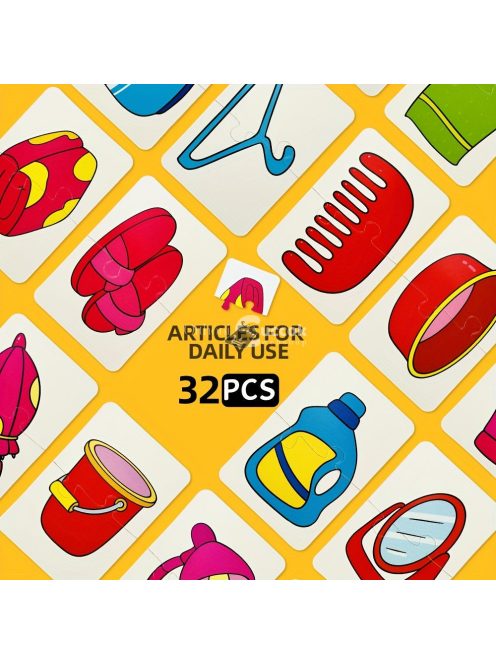 32 darabos oktatási puzzle készlet gyerekeknek