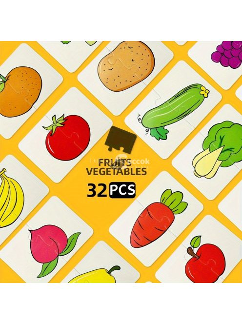 32 darabos oktatási puzzle készlet gyerekeknek