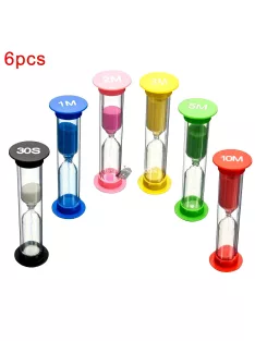 6db Színes Homokóra Időzítő Készlet