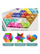 60db-os szív alakú puzzle kockák