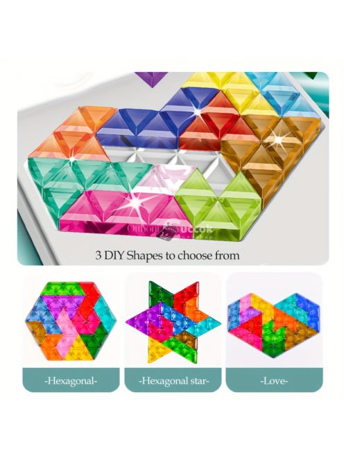 60db-os szív alakú puzzle kockák