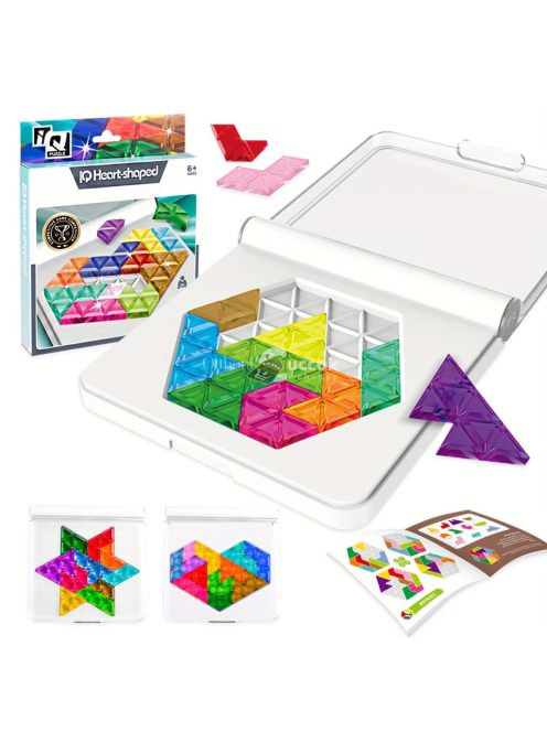 60db-os szív alakú puzzle kockák