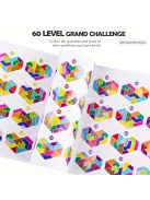 60db-os szív alakú puzzle kockák