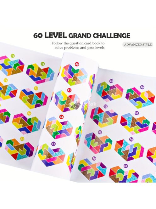 60db-os szív alakú puzzle kockák