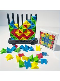   Színes Építőkocka Puzzle - Fejleszti a Logikát, Térbeli Látást és Kreativitást