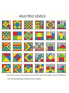   Színes Építőkocka Puzzle - Fejleszti a Logikát, Térbeli Látást és Kreativitást