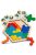 3D hatszögletű fa puzzle játék