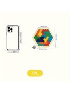 3D hatszögletű fa puzzle játék