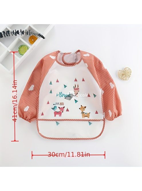 vízálló hosszú ujjú etetőkendő - puha etetőkendő