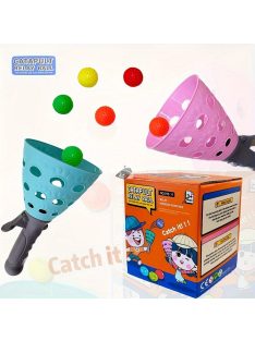 Pop-Pass-Catch Játékkészlet - 4 Labda, 2 tölcsér