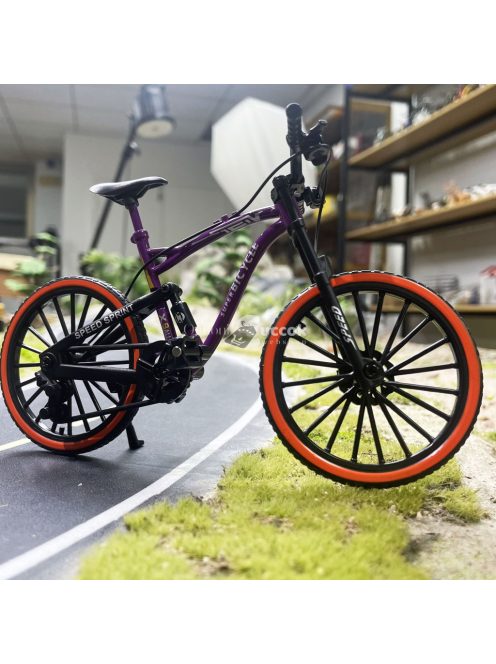 Acélból készült mini hegyi kerékpár modell