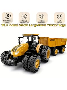 Jumbo 41.91cm-es Farm Traktor Játékkészlet Utánfutóval