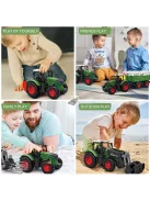 41.91cm Méretarányú Modell Traktor Játék Készlet - Tartalmazza Az Előre Rakodót, Szórót & Kiegészítőket
