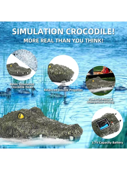 Rádióvezérlésű krokodil Rc csónak
