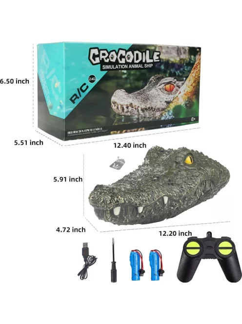 Rádióvezérlésű krokodil Rc csónak